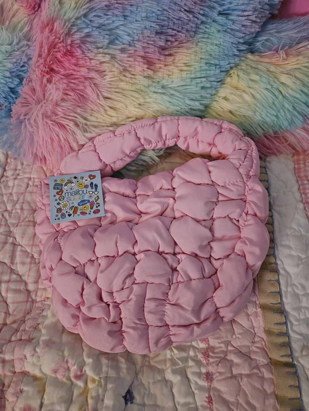 Malibu Children's Bubble-Quilted Pink Puffer